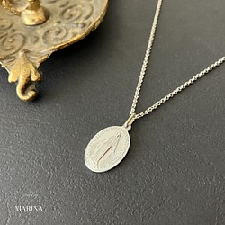 フランス奇跡のメダイのネックレス - silver chain #2 1枚目の画像