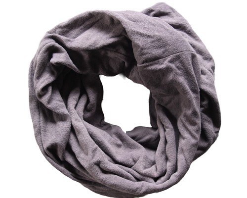 hokkori snood〔淡藤色〕/草木染めorganiccotton pileスヌード