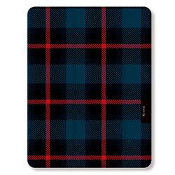 トラッド感あるネイビーのタータンチェック 軽量スタンド機能付オートスリープ手帳型iPadケース  ip530 1枚目の画像
