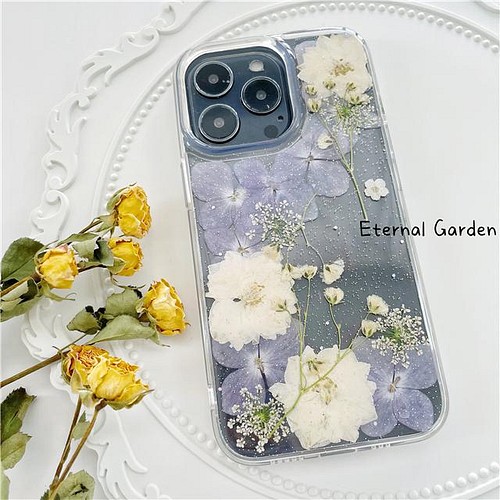 熱い販売 押し花スマホケース(紫陽花) iPhone用ケース - skconcept.com