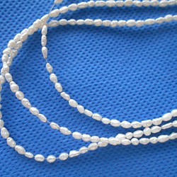 淡水真珠１連パーツ販売 小粒タイプ 1枚目の画像
