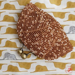 Ba-ba handmade Seedbeads crochet pouch No.1349 第1張的照片