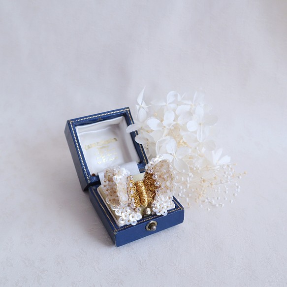 『 BD Ring ♡４月５月６月 』・蝶々モチーフ・オートクチュール刺繍