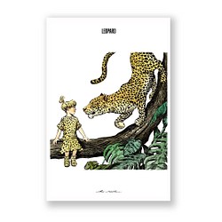 你最喜歡的插圖卡（帆布加工）3 件套 [103.Leopard] 第1張的照片