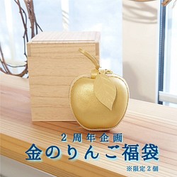 【2周年企画】金のりんごポーチ 1枚目の画像