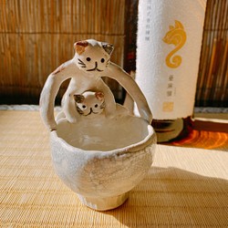 [情人節禮物] Nekomata 的咆哮妖怪陶器，尊重福島當地的妖怪 Tenaga-Ashinaga 第1張的照片