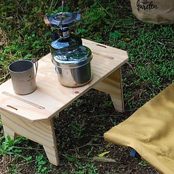 《plywood》ミニテーブル・キャンプテーブル・ローテーブル・おしゃれ　手作り　木製 1枚目の画像