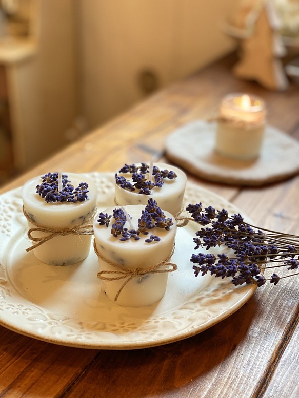 #再販  soy aroma　candle　”Lavender”　B　type 1枚目の画像