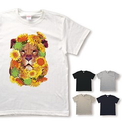 鮮やかタンポポライオンのTシャツ 1枚目の画像