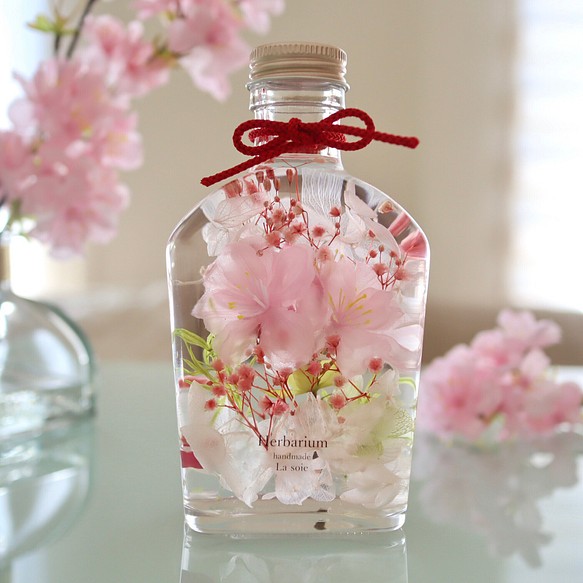 全商品オープニング価格！ 2023 桜ハーバリウム 雫瓶 SAKURA フラワー 