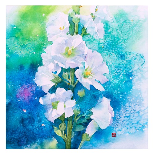 紫陽花の水彩画 絵画 D&L.Co 通販｜Creema(クリーマ) ハンドメイド 