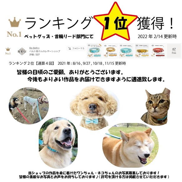 送料無料 世界の 本革レザー首輪リードセット 大型犬 マスタードイエロー 長さ変更可 高級ヌメ革使用