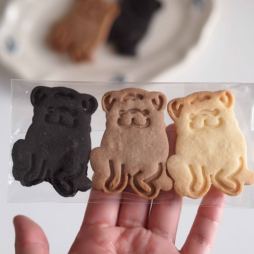クッキー型 パグ座り クッキー型 めめぱん 通販｜Creema(クリーマ)