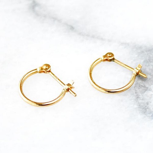 Circle Swing Earrings_K18(750)YG サークルピアス ピアス（スタッド