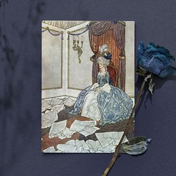 【NO.89】雪の女王絵画アートポスター☆中世ヨーロッパヴィンテージドレス★ハガキ2L判A5A4A3A2A1B5B4B3 1枚目の画像