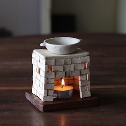 茶香炉　白　Tea incense burner （受注生産） 1枚目の画像