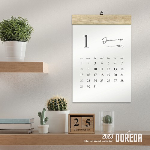 カレンダー 23 シンプル 木製壁掛けカレンダー サイズ タテ カレンダー カレンダー ドレダ 通販 Creema クリーマ ハンドメイド 手作り クラフト作品の販売サイト