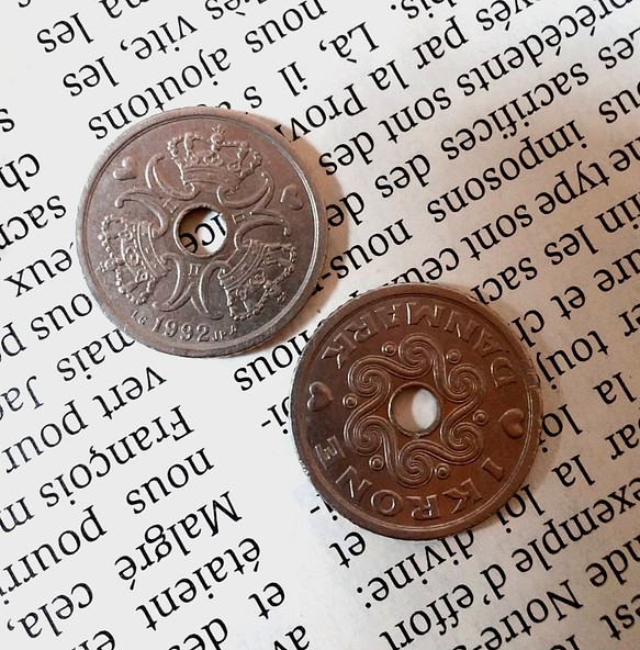 再入荷 デンマーククローネ硬貨 ハートのコイン 幸せのコイン チャーム Jun 通販 Creema クリーマ ハンドメイド 手作り クラフト作品の販売サイト