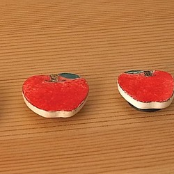 姫りんごのマグネット　２コセット（サイズ違い）　 1枚目の画像