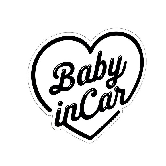 Baby In Car マグネット ステッカー カーマグネット ハート ベビーインカー キッズインカー 雑貨 その他 Boa 通販 Creema クリーマ ハンドメイド 手作り クラフト作品の販売サイト