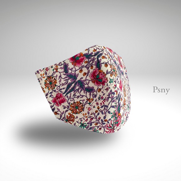 PSNY Botanical Silk 優雅設計的花卉過濾器與優雅的三維成人面膜--BF04 第1張的照片
