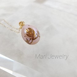 蒔絵ブローチ/ 蘭の花 / maki-e brooch/ orchid flowers ブローチ Mari