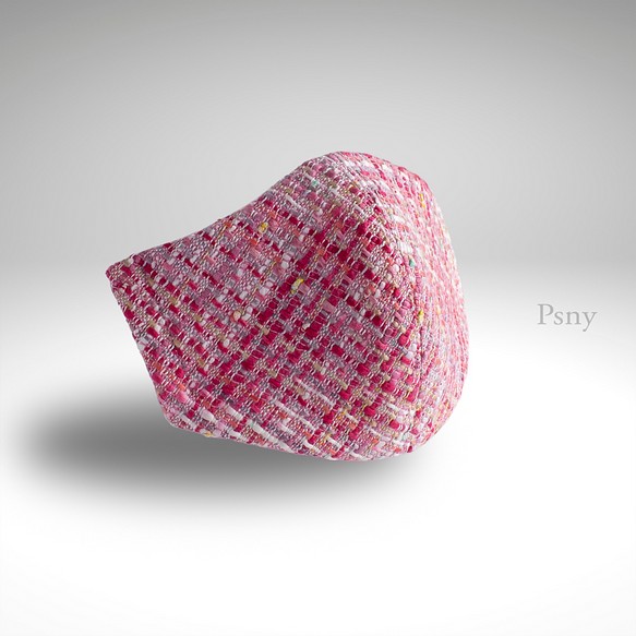 PSNY Tweed Shibam 9 Hot Pink 無紡布過濾 3D 奢華花呢美容面膜-SB09 第1張的照片