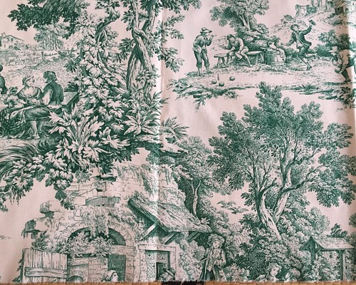 トワルドジュイ布 Toile de Jouy 生地 maison_lapin 通販｜Creema