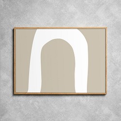 ポスター 「passage-パッサージュ」 茶 / インテリア / おしゃれ 1枚目の画像