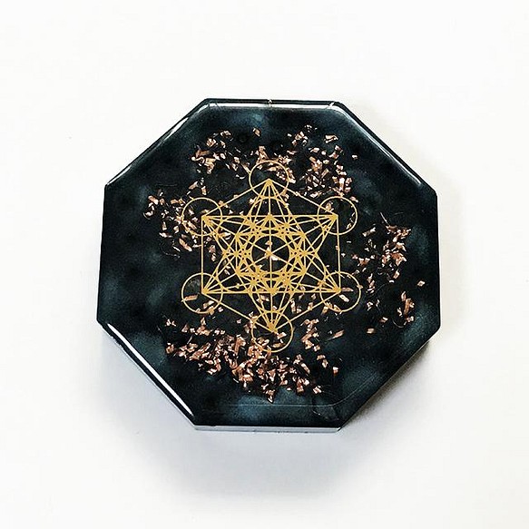 メタトロンキューブ☆フラワーオブライフ☆flower of life☆六芒星☆黒