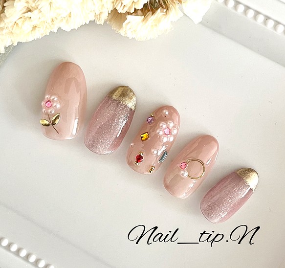 宝石ネイル⁺₊˚✧ ネイルチップ（つけ爪） Nail_tip.N 通販｜Creema