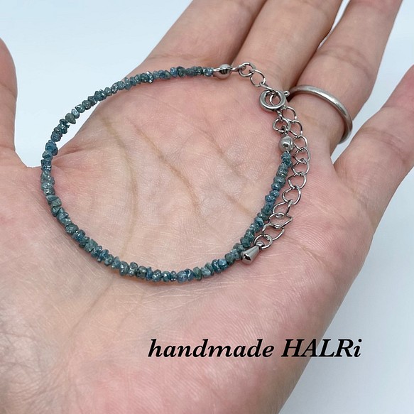 ブルーダイヤモンドブレスレット 2 ブレスレット handmade HALRi 通販