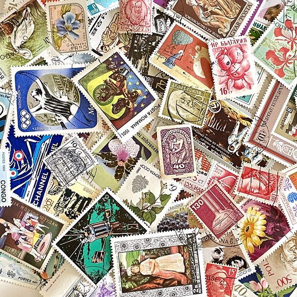 外國郵票/舊郵票D 100枚｜古董/復古 第1張的照片