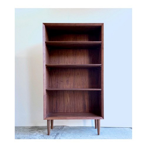 本棚 ブックシェルフ ウォールナット シンプルなデザイン W70cm 4段
