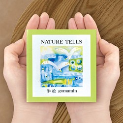 【豆本／NATURE  TELLS】小さな手作りの本  かわいい手のひらサイズ 1枚目の画像