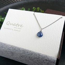 藍寶石 [Sapphire] 單條項鍊 (銀色) 第1張的照片