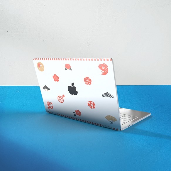 【一点モノのデザイン作ります】オリジナルデザインMacBookカバー（例：和柄） 1枚目の画像