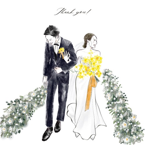 水彩画 デジタル似顔絵イラスト プレゼント 結婚式 ウェルカムボード 似顔絵 Wedding イラスト 結婚祝 ウェルカムボード Mimij 通販 Creema クリーマ ハンドメイド 手作り クラフト作品の販売サイト