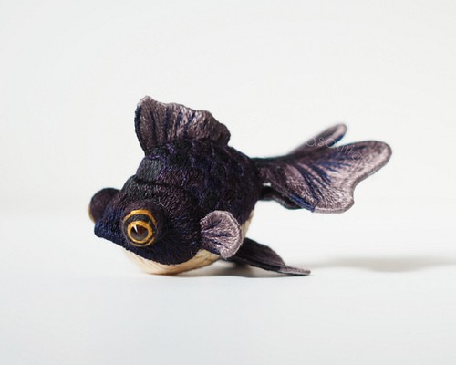 【立体刺繍オブジェ】手毬金魚 デメキンモデル「宵‐yoi」 その他