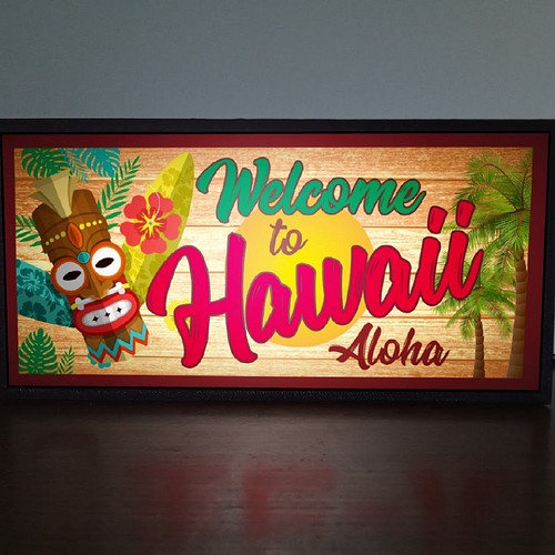 アロハ ハワイ ハワイアン ティキ像 TIKI カフェ バー Welcome Hawaii
