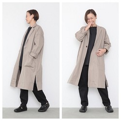 Ojisan coat / light gray 1枚目の画像