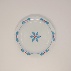 色鍋島柊文6寸皿　～クリスマスの食卓を華やかに楽しく～ 1枚目の画像