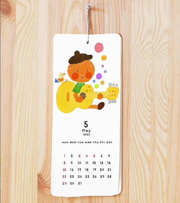 カレンダー 22 かわいい子供のイラスト 壁掛けカレンダーc カレンダー Satoshi Sugiura 通販 Creema クリーマ ハンドメイド 手作り クラフト作品の販売サイト