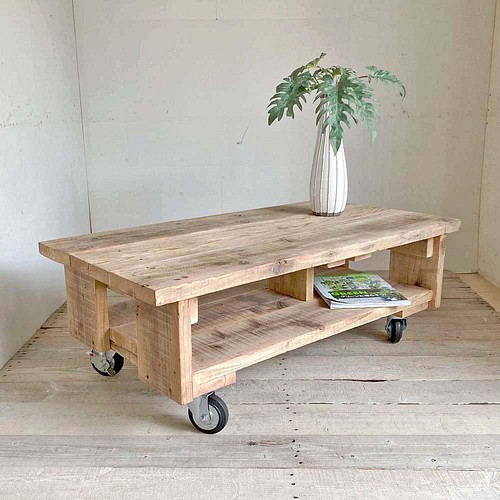 SALE)California style Cafe table カフェローテーブル006 ロー