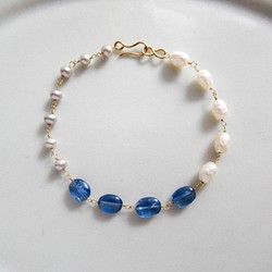 【再販】Jewelry bracelet "Kyanite" 1枚目の画像