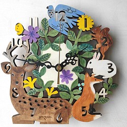 時計「春の森の時刻」D　 1枚目の画像