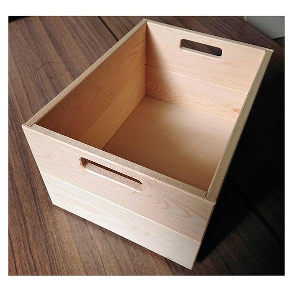 新品 りんご箱 2箱 // みかん箱 ワイン箱 キッチン収納 下駄箱 ラック 棚
