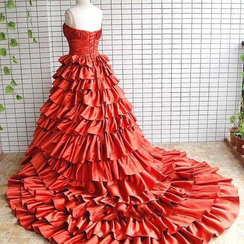 本店は 【美品】ドレス お色直し 衣装 赤 アクセサリー ドレス
