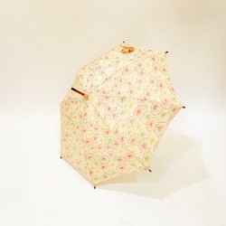 着物日傘　絹の着物をアップサイクル　日本の職人が手仕事で制作　#04 1枚目の画像