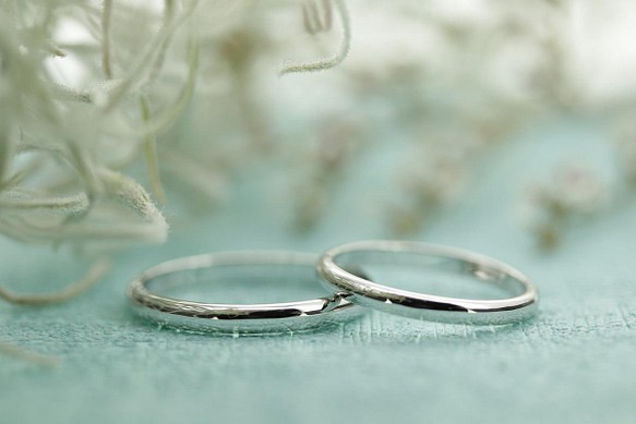 さりげない細身の結婚指輪　2本セット組み合わせ自由で　69,000円　 1枚目の画像